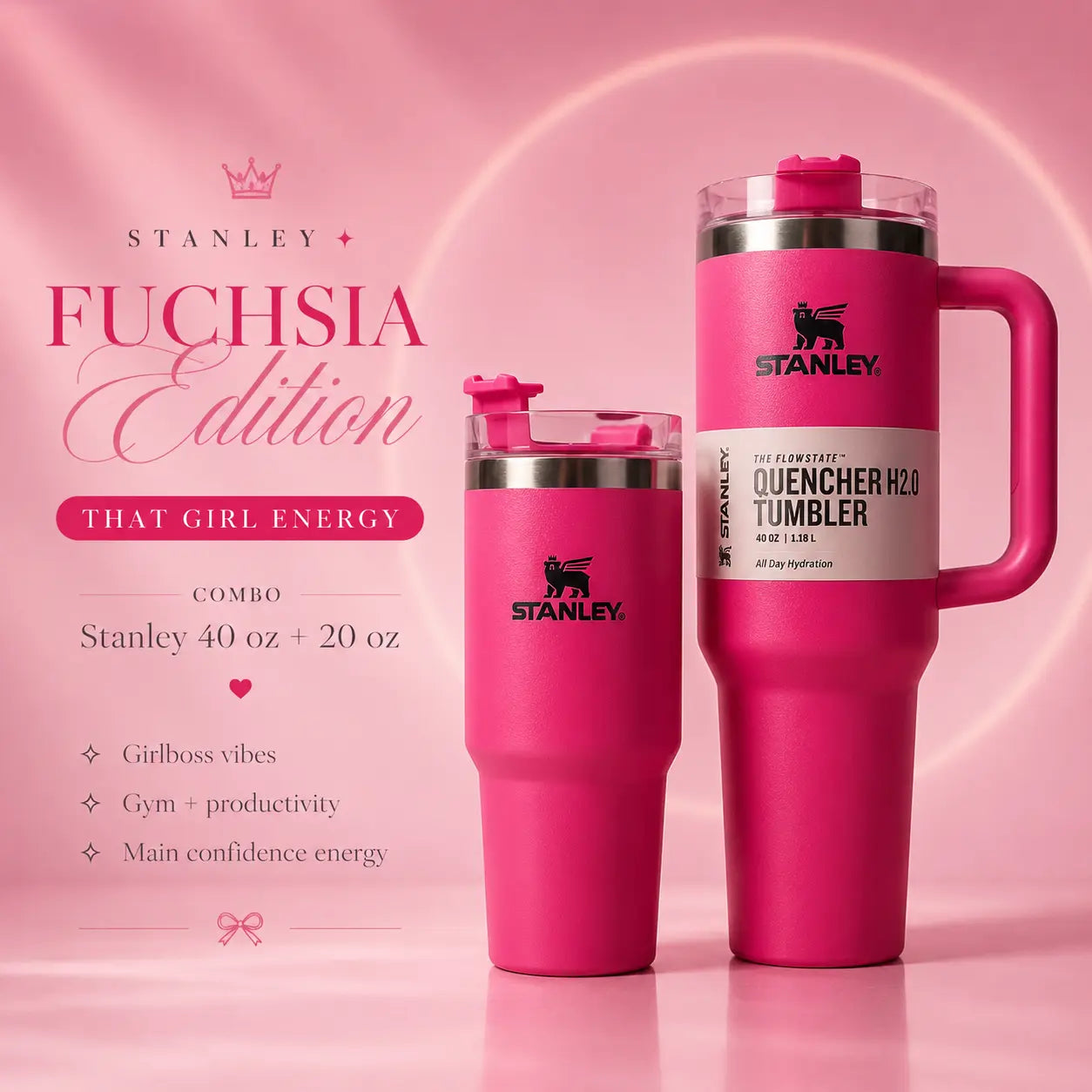 COMBO STANLEY FUCSHIA EDITION 💗