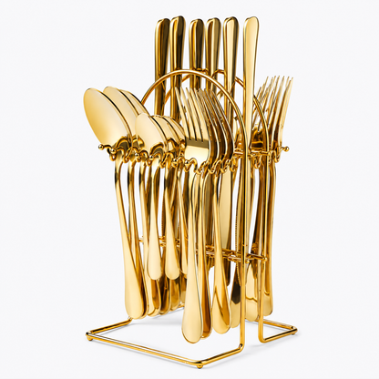 Set de Cubiertos Luxury Gold™ 24 Piezas