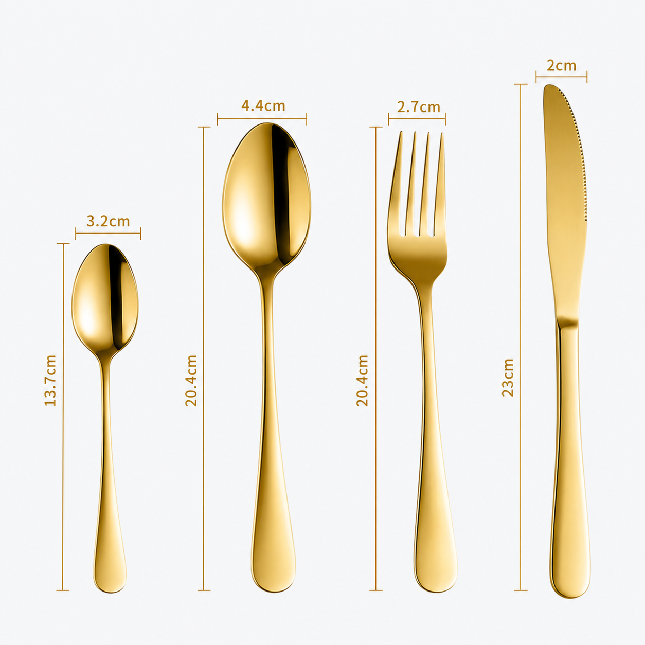 Set de Cubiertos Luxury Gold™ 24 Piezas