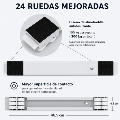 MoveBase™ 2x1 | Mueve electrodomésticos sin esfuerzo