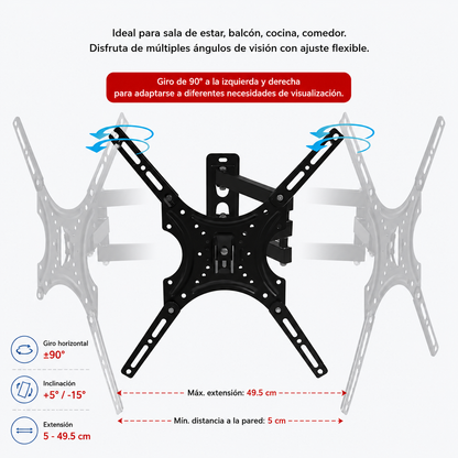 TVStand Pro™ | Ajusta tu TV fácil y seguro