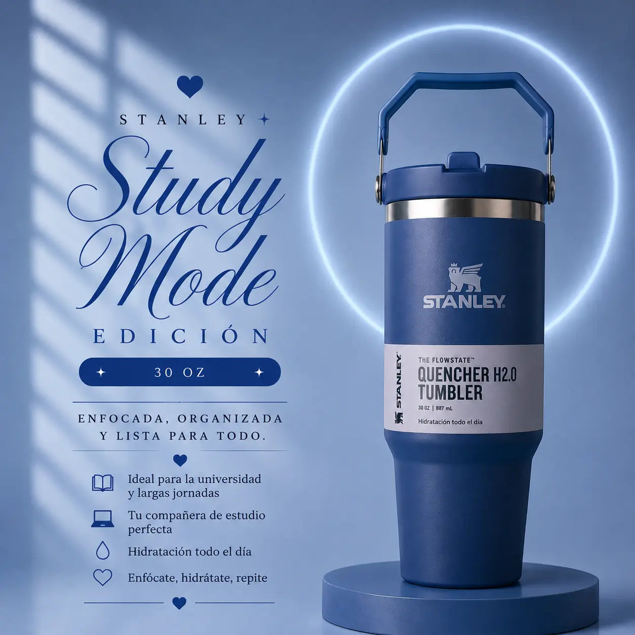 STANLEY STUDY MODE EDITION 30oz 💙