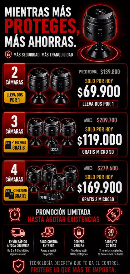 Promo 2x1 GhostCam | Vigila tu hogar desde cualquier lugar
