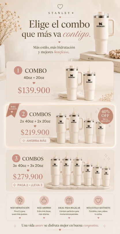 COMBO STANLEY SOFT WHITE EDITION 🤍